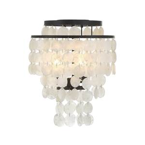 Flush Mount Chandeliers: Gigi Collection - Flush Mount - Dark Bronze