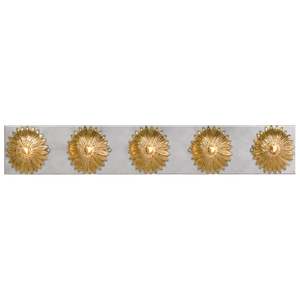 Wall Sconces: Laurel Collection - Horizontal Wall Sconce - Antique Gold - Default