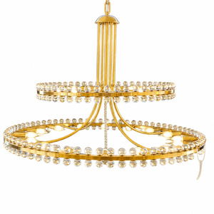Farris Collection - Aged Brass Chandelier - 2 Tier