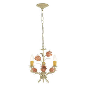 Brittany Collection - Sage Rose 3 Lights Chandelier