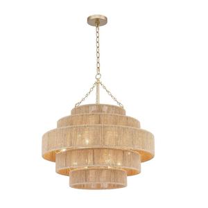 Soto Collection - 5 Layer Chandelier - Rattan - W:80cm