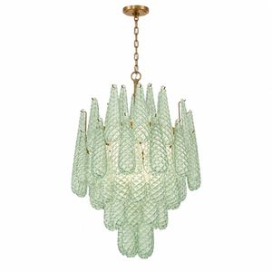 Libby Collection - 16 Lights Chandelier - Green