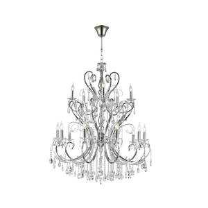 Designer Princess 15 Arm Chandelier - W:100 H:130cm - Chrome