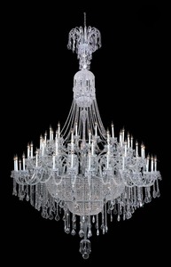 Bohemian Prague 122 Light Crystal Chandelier - Chrome