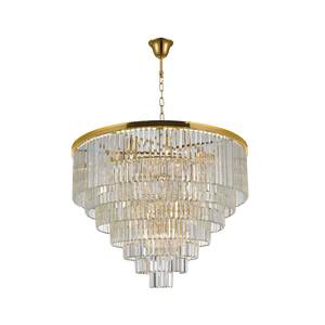 Crystal Chandeliers: Odeon (Oasis) Chandelier- 7 Layer - Light Gold Finish - W:100cm