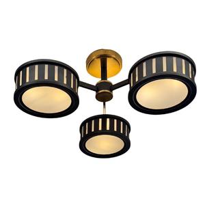 Kirby Collection - Flush Mount Chandelier - Matte Black Frame - W:74cm