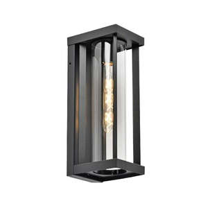 Castro Outdoor Wall Sconce - 1 Light - Black