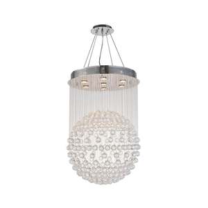 Contemporary Wave Spiral Ball Cluster Collections: Full Ball LED Crystal Chandelier - Width:60 Height:90cm