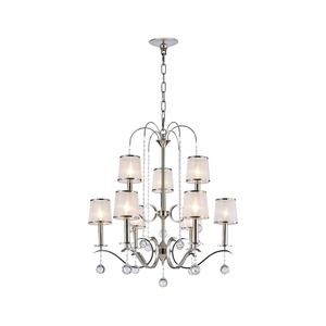 Traditional Filter: Marissa - 9 Arm Chandelier - Polished Nickel