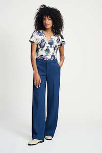 Wide Leg Blue Sapphire Pants