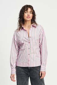 Stripes Poplin Rose Blouse