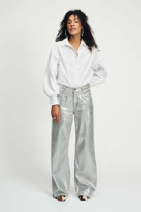 Pom Amsterdam: Shimmer Denim Grey Jeans