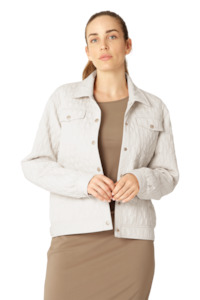 Isle Jacobsen: Quilt Jacket Milk Creme