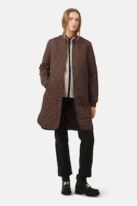 Isle Jacobsen: Long Quilt Coat Ebony