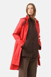 Isle Jacobsen: Light Detachable Hood Coat Fire