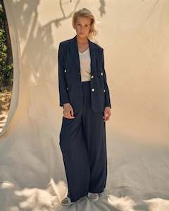 Aura Cello Blazer Navy