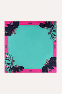 Scarves: Fresh Green Floral Shawl