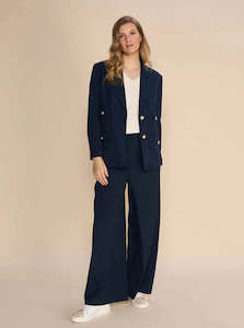 Mosmosh Spring 24: Fleur Cello Pant Navy
