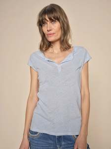 Troy Tee SS Blue Cashmere