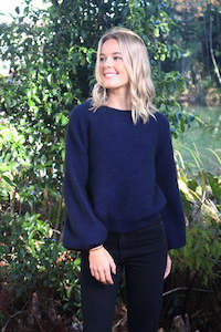 Lothlorian Knitwear: Cirrus Jumper Midnight Blue