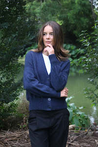 Prime V Neck Cardigan Denim