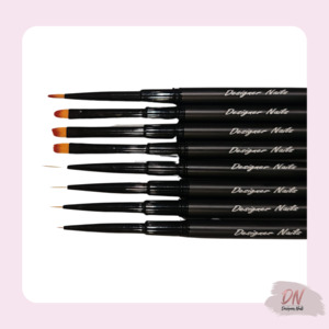 Nail art brush set - BLACK