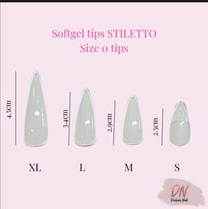 Express Soft Gel Extensions: Stiletto Softgel Tips