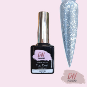 Base Top Coats Etc: TOP COAT - Sparkle - SILVER