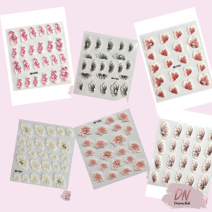 Stickers: 5d Flower stickers- 7 styles