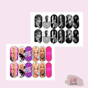 Water Decals: decals - famous faces