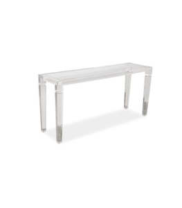 Consoles: Lucite console table