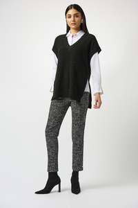 Joseph Ribkoff Sleeveless Knit Tunic With Sequins / 253957