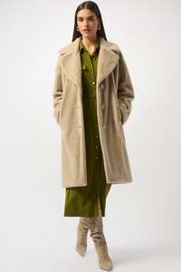 Joseph Ribkoff Faux Fur Straight Coat / 243902F25