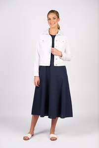 Vassalli: Vassalli Denim Jacket With Contrast Panels / 2101