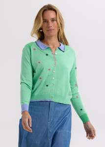 Zaket & Plover Blossoms Hand-Work Cardi / ZP7708