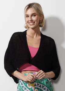 Zacket Plover: Zaket & Plover Ottoman Shrug / ZP6602 (3 Colours - Black, Hot Pink & White)