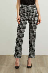 Joseph Ribkoff Plaid Jacquard Pants / 213439