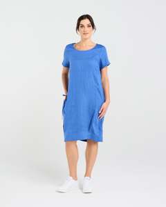 Blackstone Lilian Linen Bubble Hem Dress / BSD158 (3 Colours)