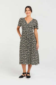 Blackstone Gigi V- Neck Button Front Dress / BSY136