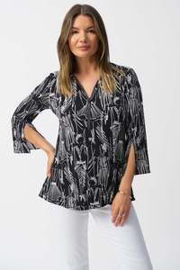 Summer 24: Joseph Ribkoff Silky Knit Print Tunic / 251181