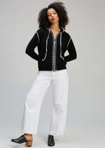 Zaket & Plover Threaded Hoodie Cardigan / ZP8128 (2 Colours)