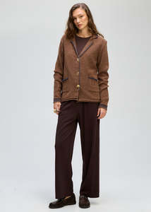 Cardigans: Ld+Co Collared Cardi / LC8184