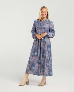 Dresses: Blackstone Nora Button Placket Dress / BWJ236