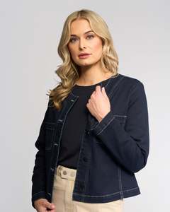 Jackets: Vassalli Cable Denim Jacket / 2102