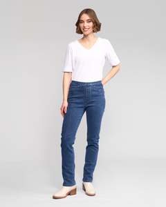 Vassalli Bay Pull On Slim Leg Denim Pant / 234DN