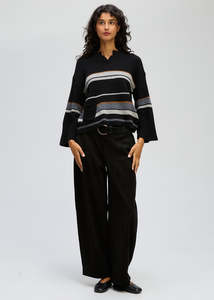 Ld+Co Crop Stripe Jumper / LC8185