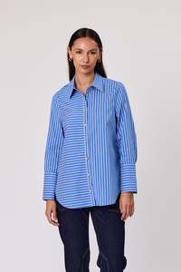Shirts: Duo Avery Stripe Shirt / DU30943A