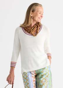 Zacket Plover: Zaket & Plover Crochet Trim Top / ZP8817