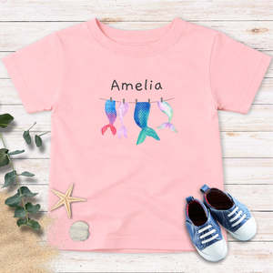 Auto: Personalized Mermaid Tails Toddler Tee