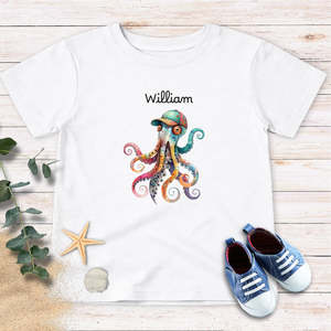 Auto: Personalized Octopus Toddler Tee